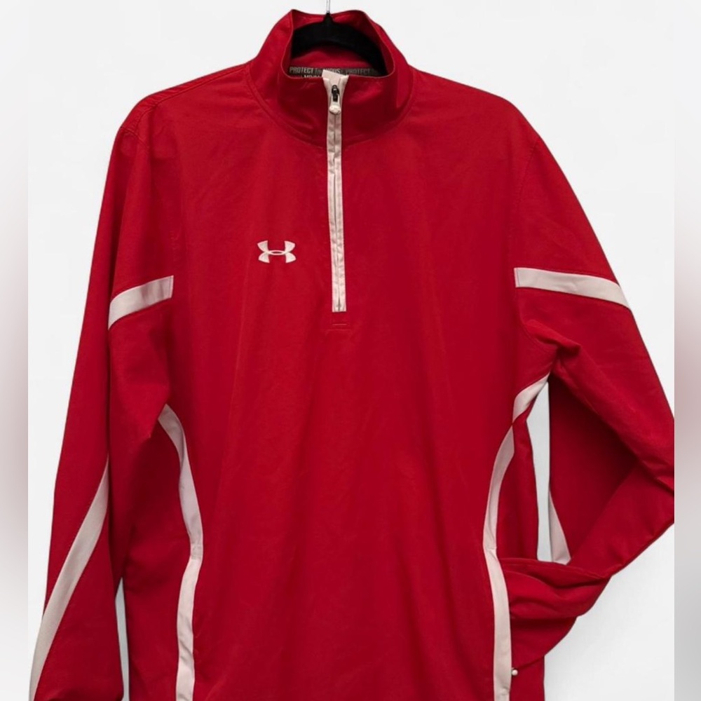 Under Armour Red and Black Pullover